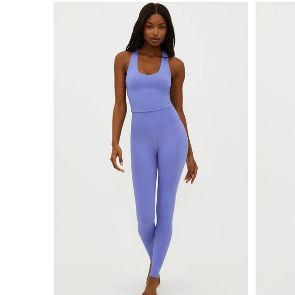 ⛱️ BEACH RIOT Periwinkle Waffle Piper Legging ⛱️ - Picture 2 of 5